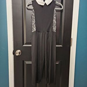 Weissman NWOT child medium black romper dance costume contemporary solo lyrical